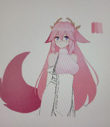 yae miko sketch